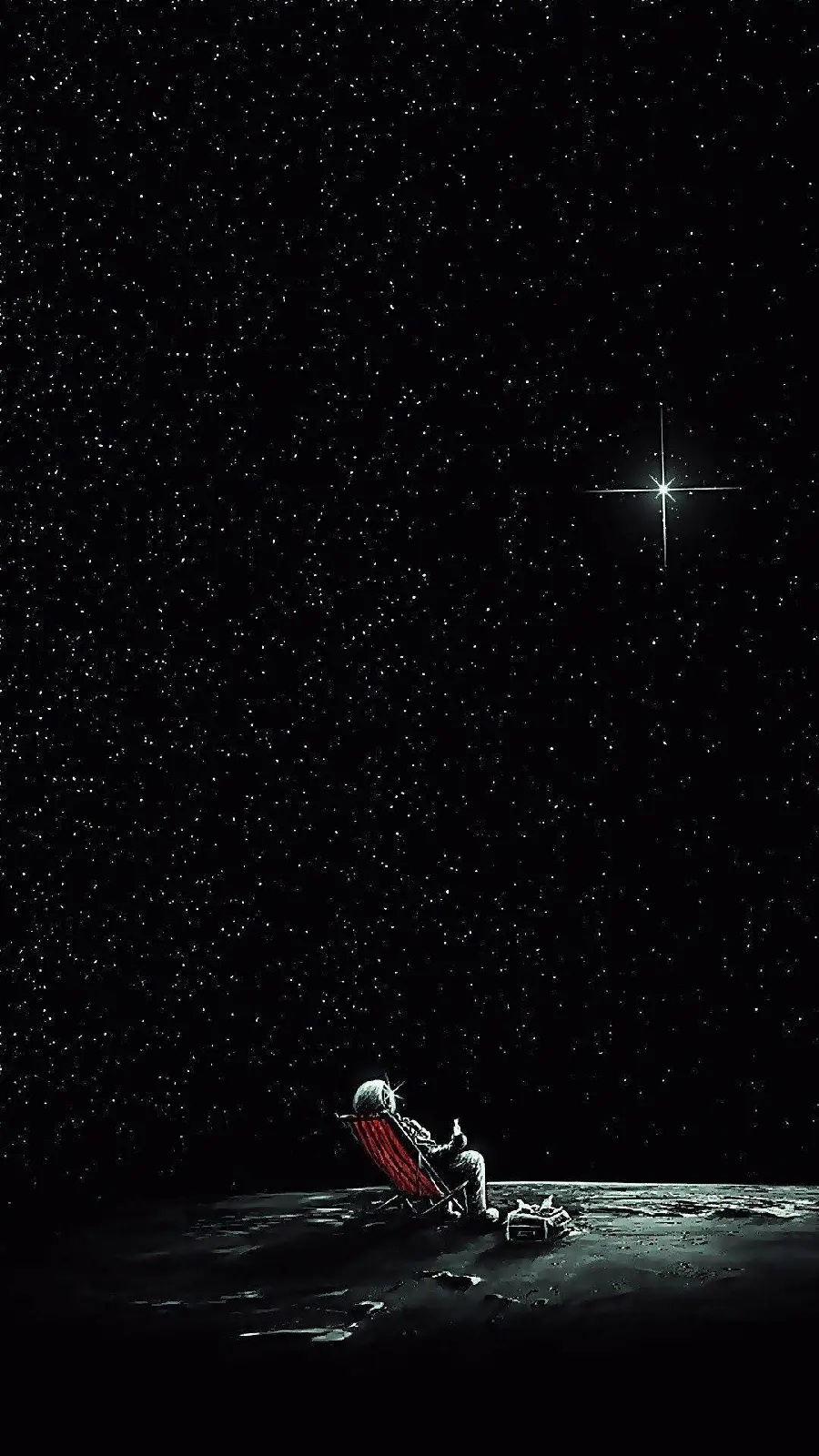 Download wallpaper for your phone in the style of black surrealism