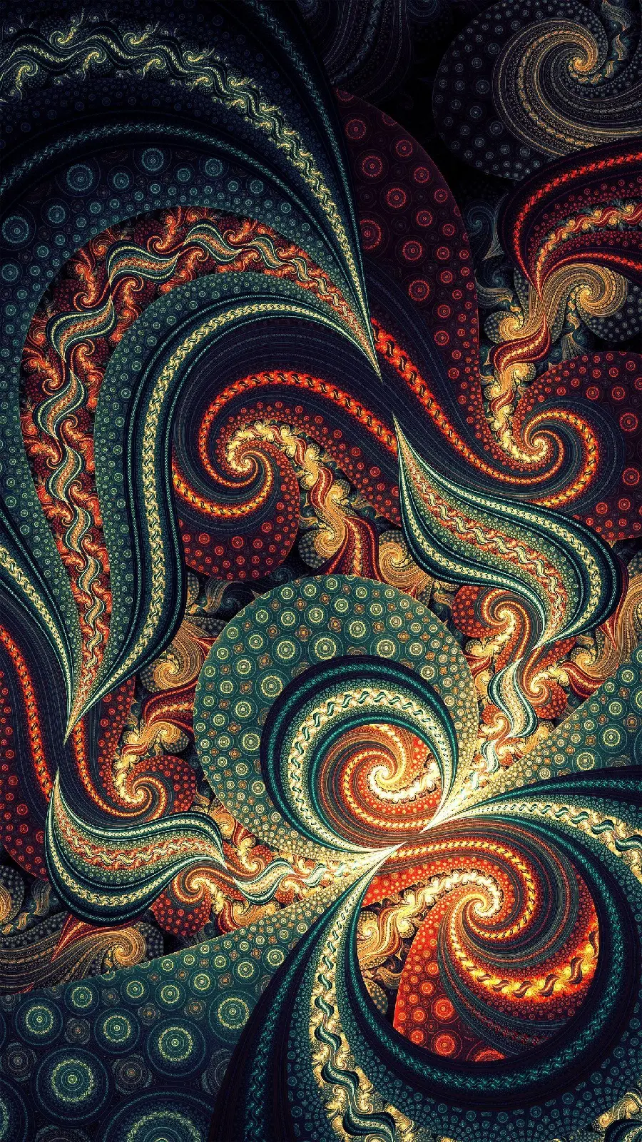 Fractal background image with intricate design and creative art