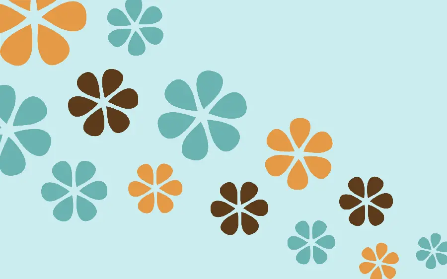 Simple background photo with colorful flower design for logo and banner design