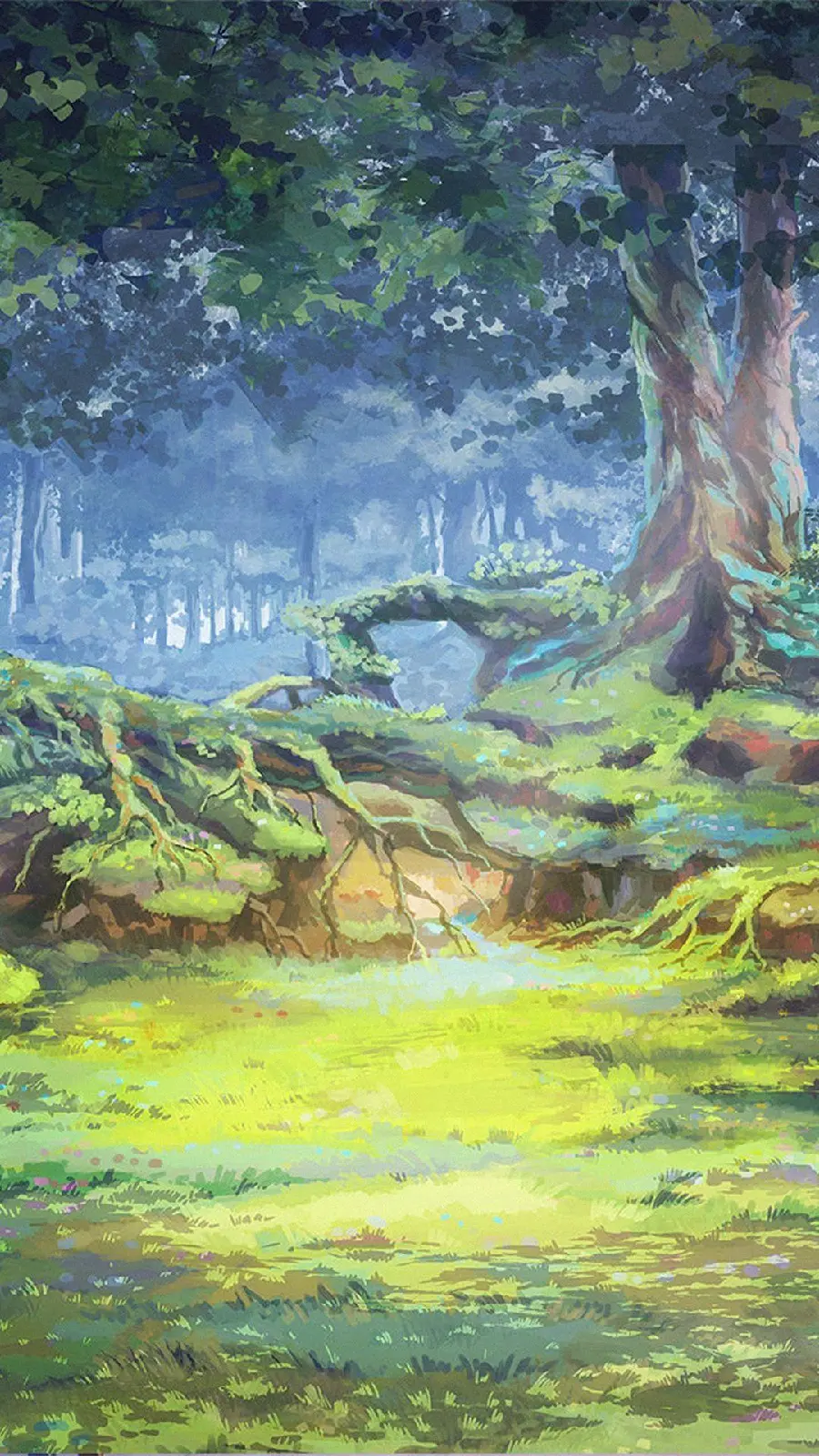 Free download of a simple nature painting oil painting for decorative poster printing 