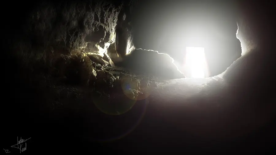 Dark and scary cave photo fantastic and beautiful for computer screen 