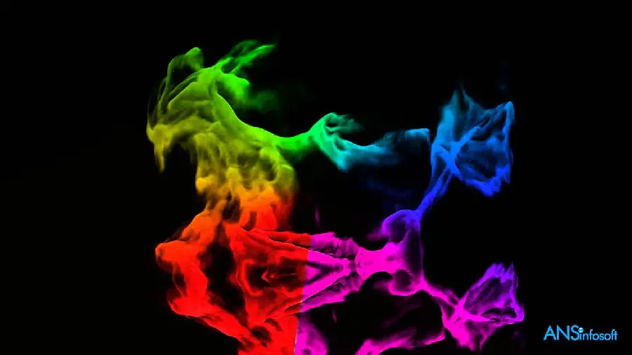 Background from a digital graphic photo of colored lava