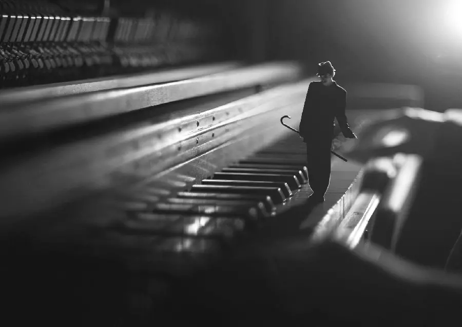 Abstract Image and Fine Art Photography in Black and White Theme