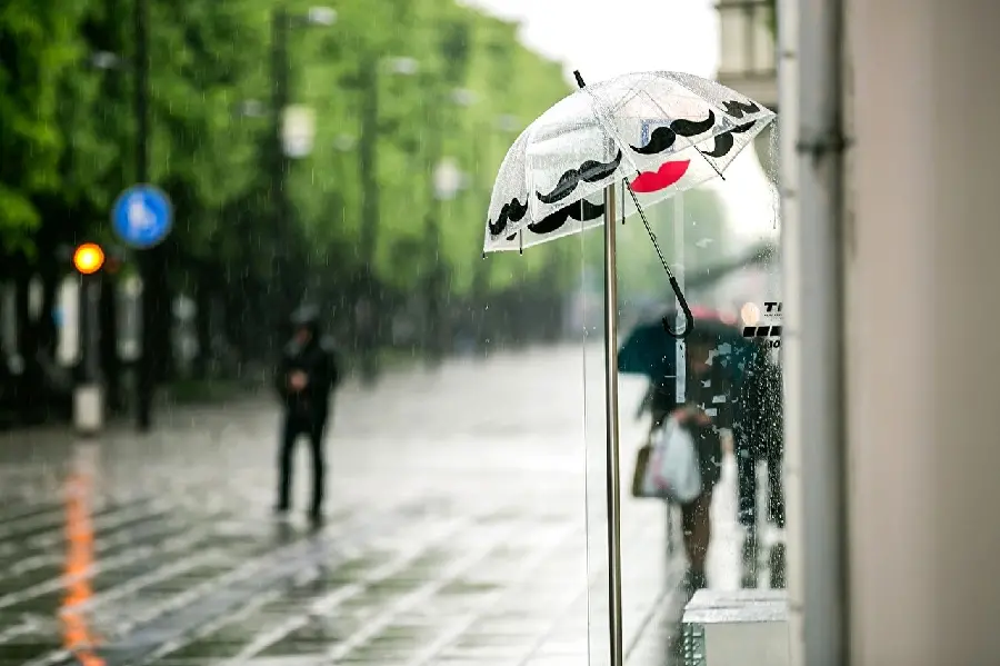 Romantic and romantic photo of a rain umbrella for girls' profiles and backgrounds