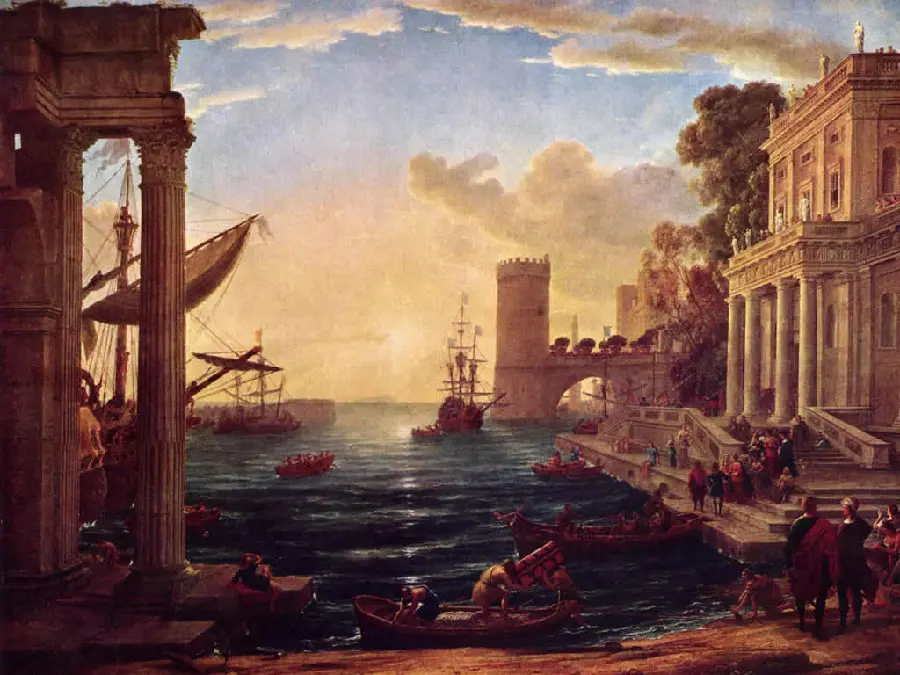 Download photo of Michelangelo's natural landscape painting