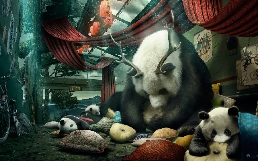 Download wallpaper and background of strange and artistic animation 2024