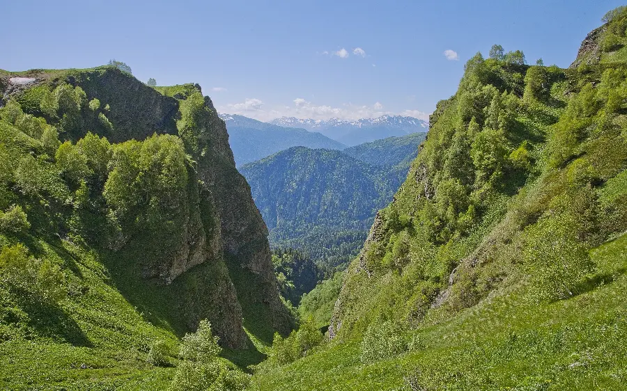 The most incredible image taken of the tall and lush mountains of Nepal