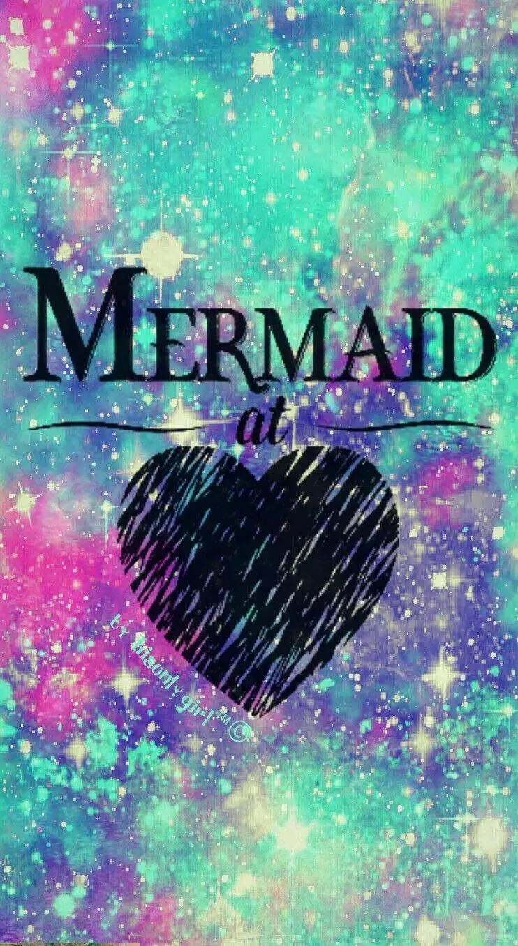 Mermaid Glitter Phone Background