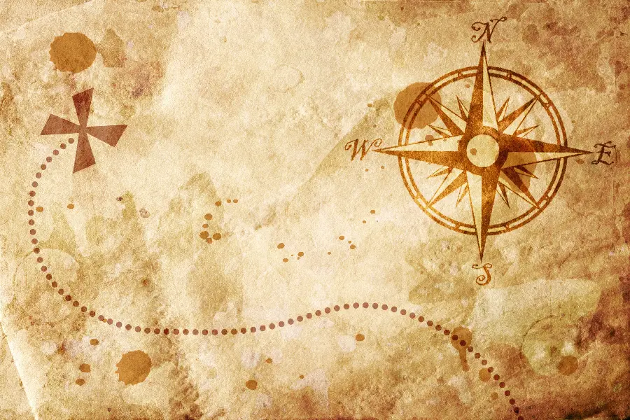 Historical and Ancient Treasure Map Photo in Full HD Quality
