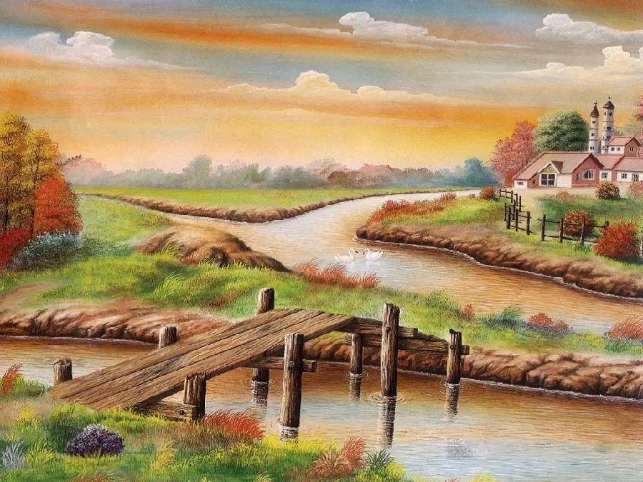 The most stylish stock image of nature painting for printing and poster printing