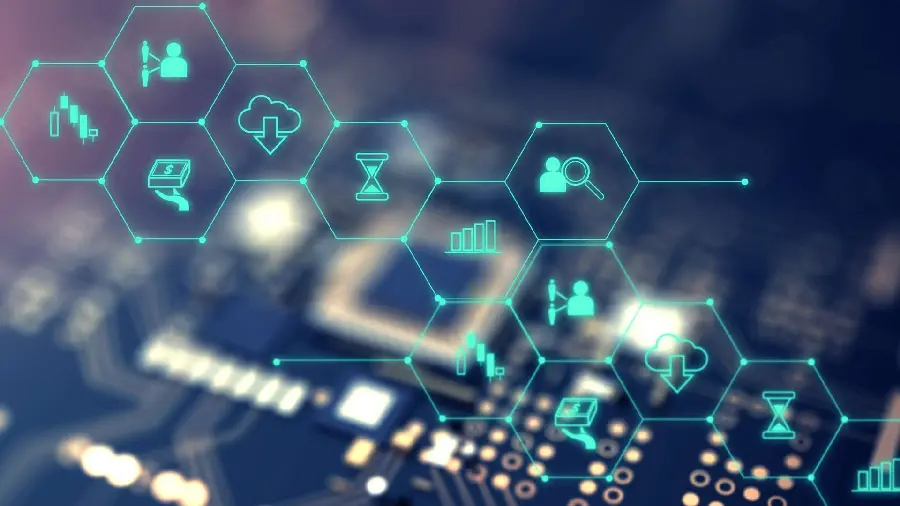 The simplest image of the Block chain design with excellent quality 