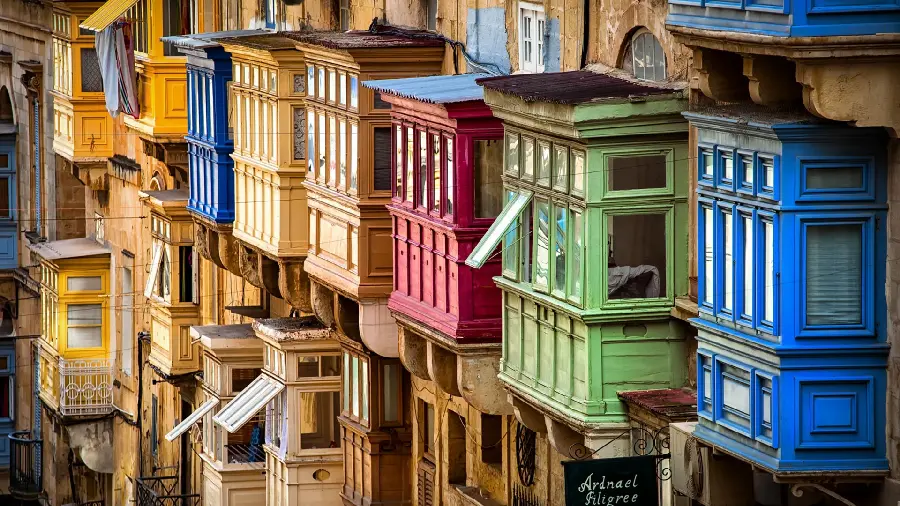 Colorful and interesting houses wallpaper in excellent HD quality 