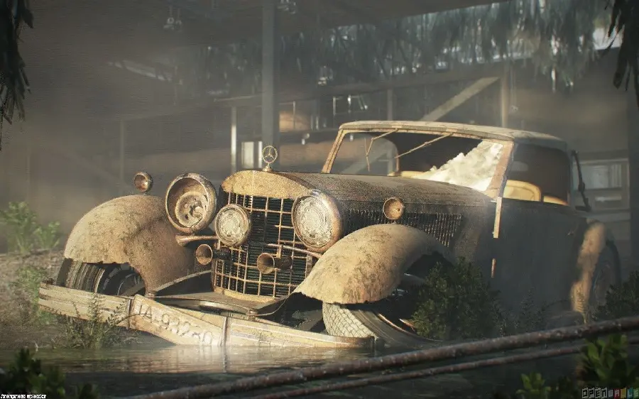 Very cool photo of an old car for antique enthusiasts
