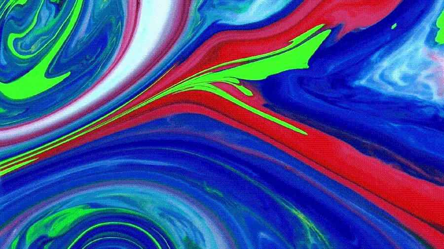 Liquid stock photo in a cheerful and spectacular color range 
