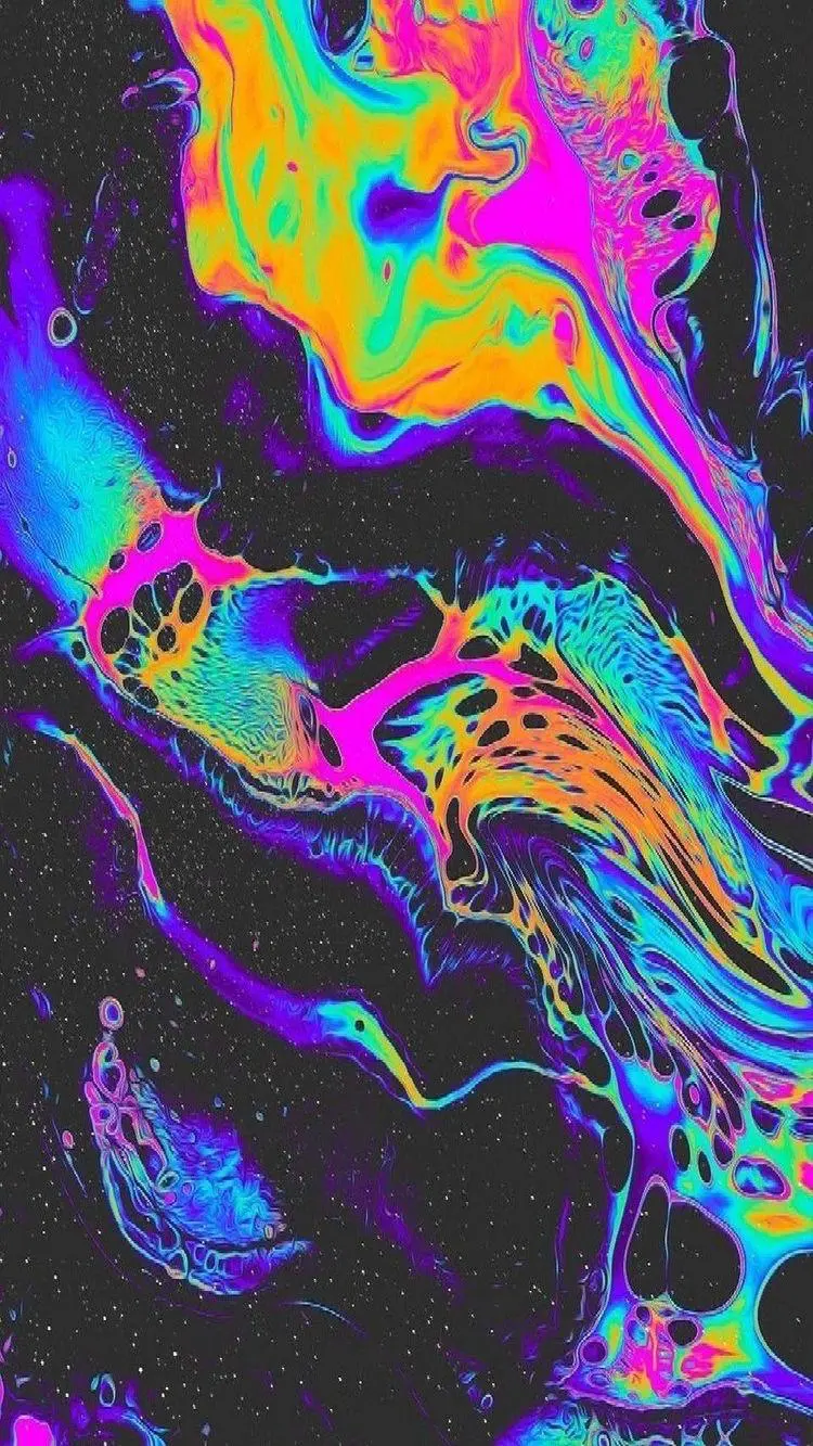 Wallpaper with beautiful lava colors for the phone