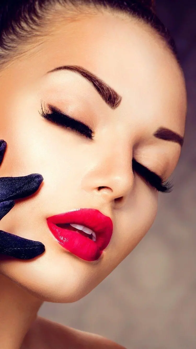 Stock image of a beautiful woman with long and special eyelashes suitable for printing posters, banners and advertising flyers 
