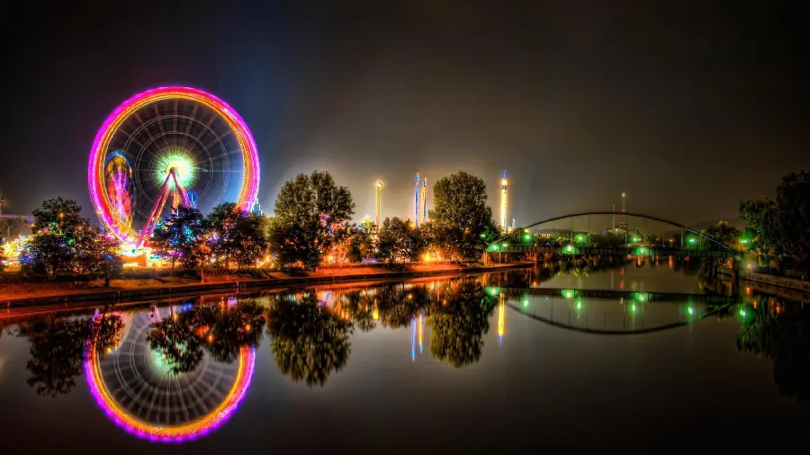 Photo of Forest Park and Shah Park Amusement Park AttractionRabazi Enjoyment Entertainment and Relaxation at Night High Quality and Classy