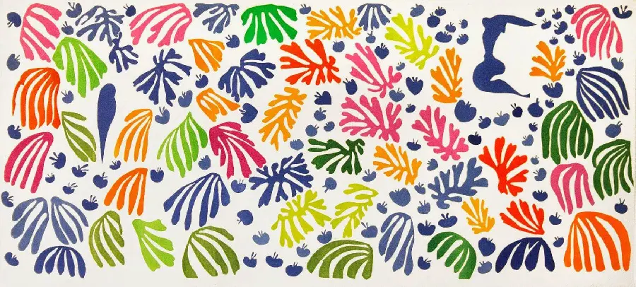 the cut outs of review by Henri Matisse French painter and sculptor