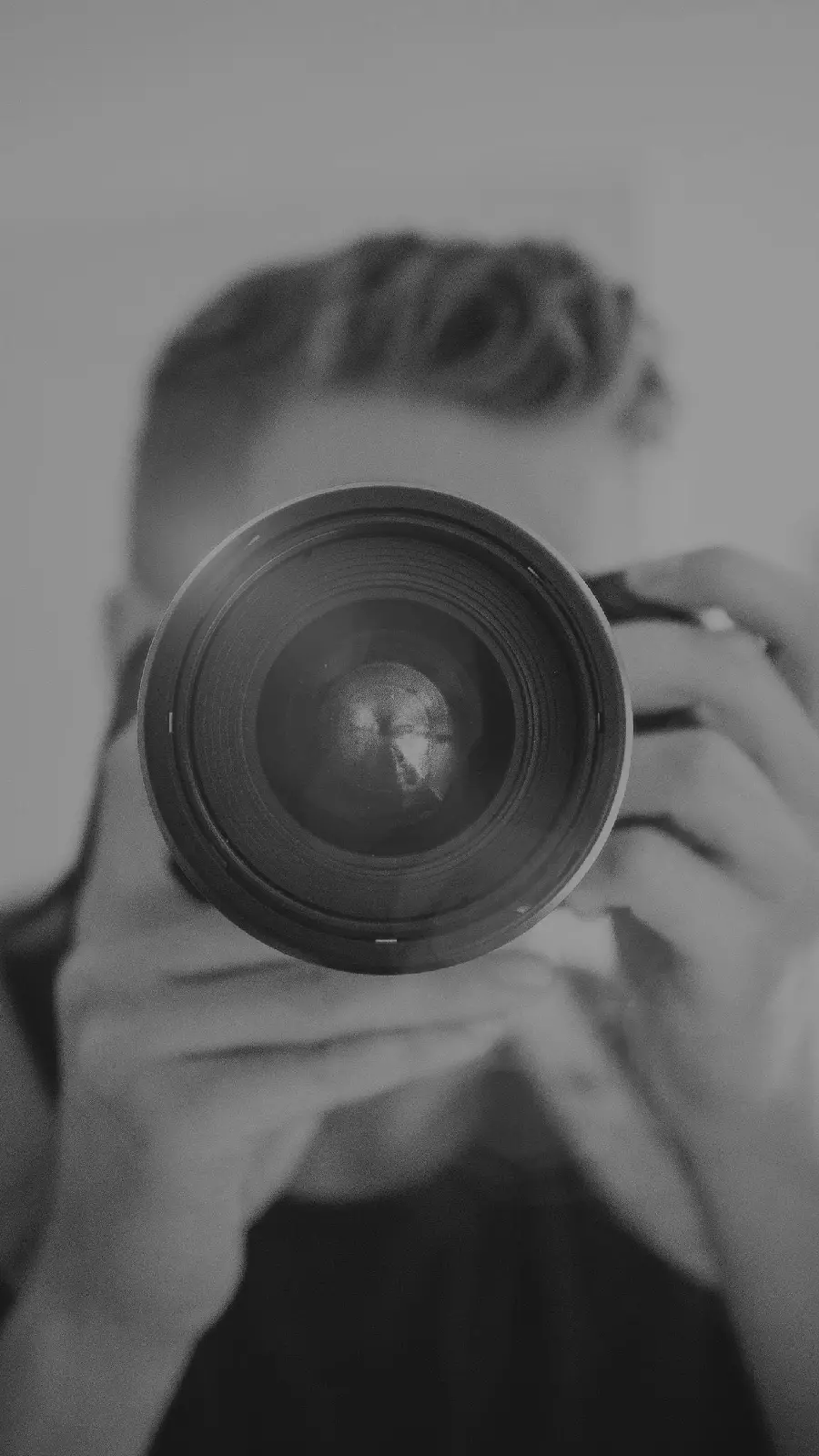 The most mysterious profile picture and boyish background with camera design