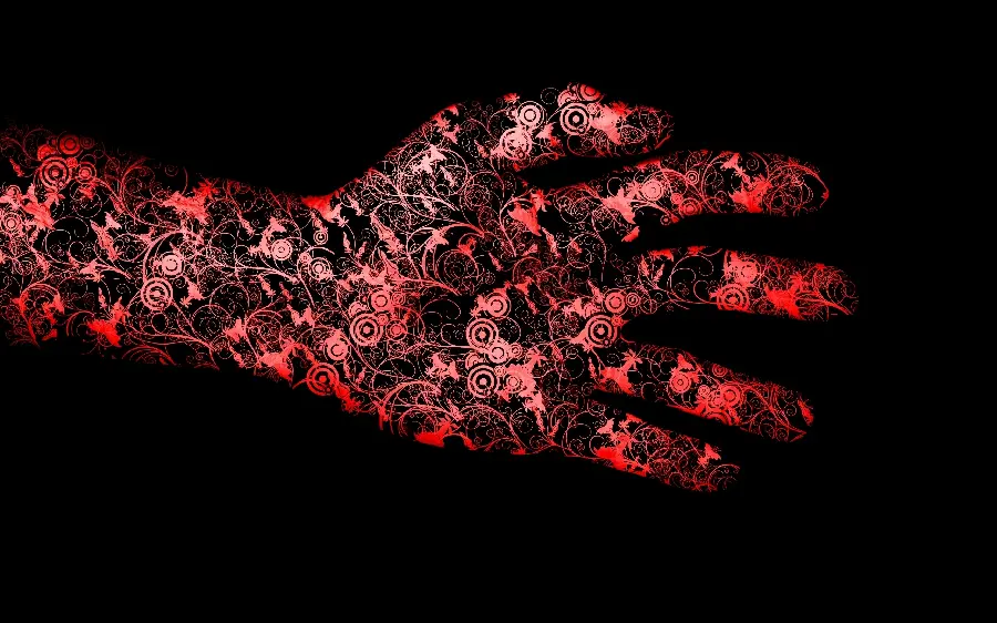 Free graphic wallpaper with a black background for boys and girls 