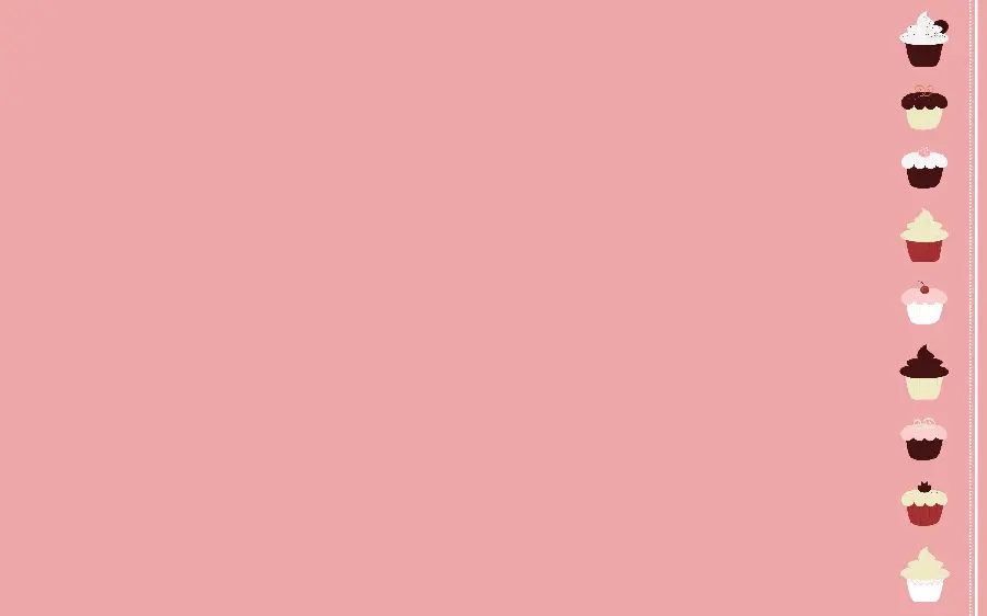 Simple wallpaper with a frame design of sweets and delicious cakes suitable for writing text 