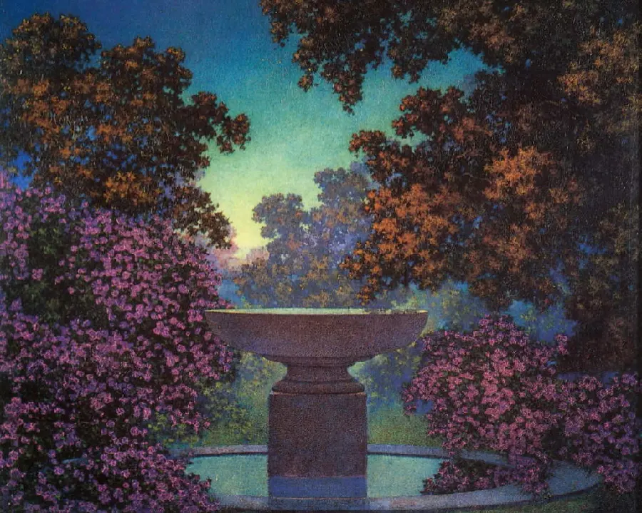 Maxfield Parish painting Reveries for phone background 