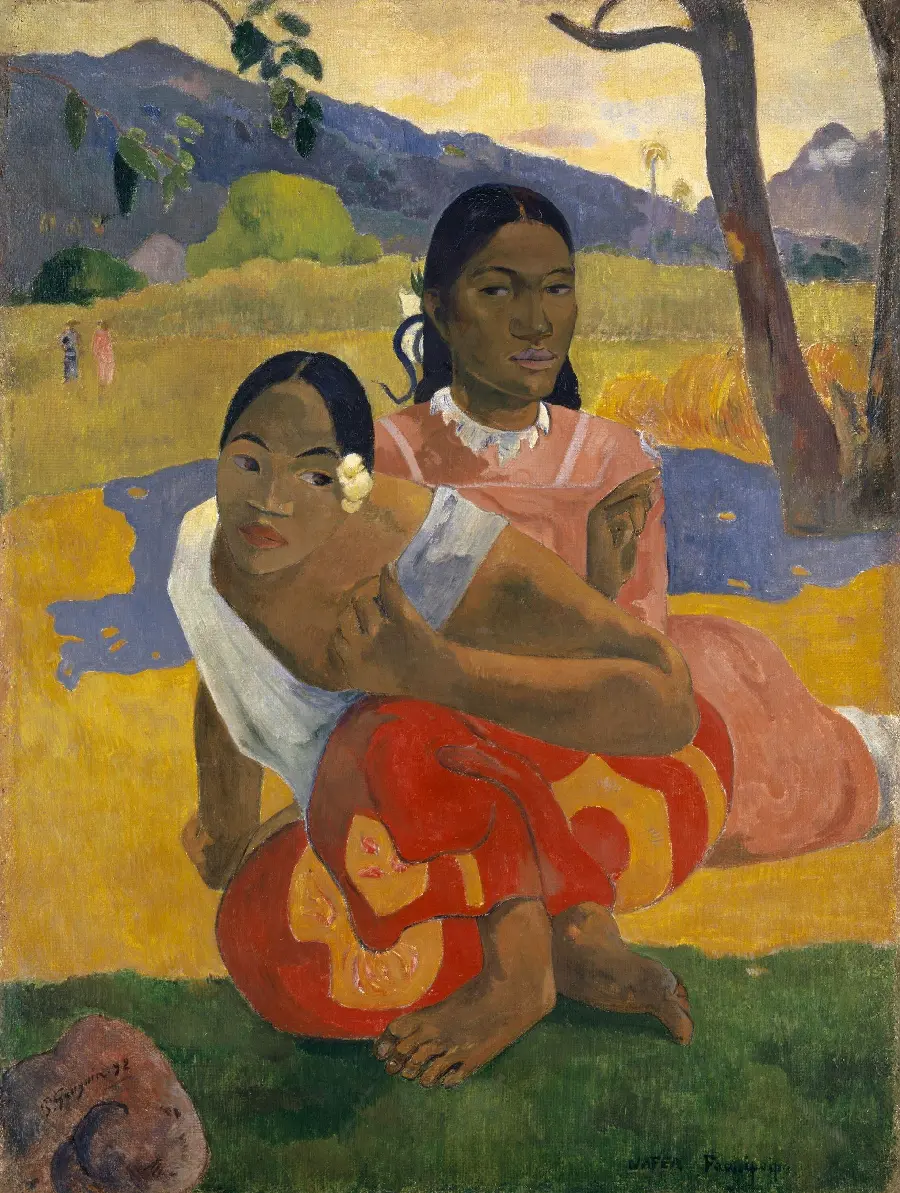 Download a photo of Paul Gauguin's painting called When Will You Marry