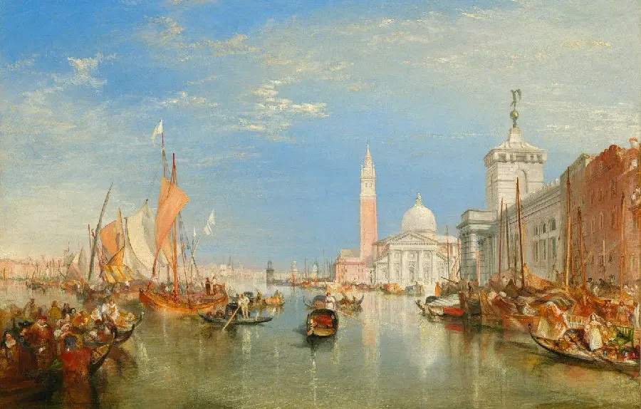 Download the painting of the calm sea by William Turner for wallpaper 