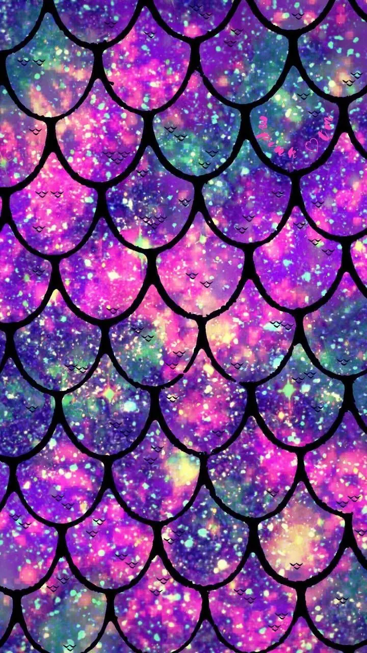 Telegram chat screen photo with mermaid glitter design