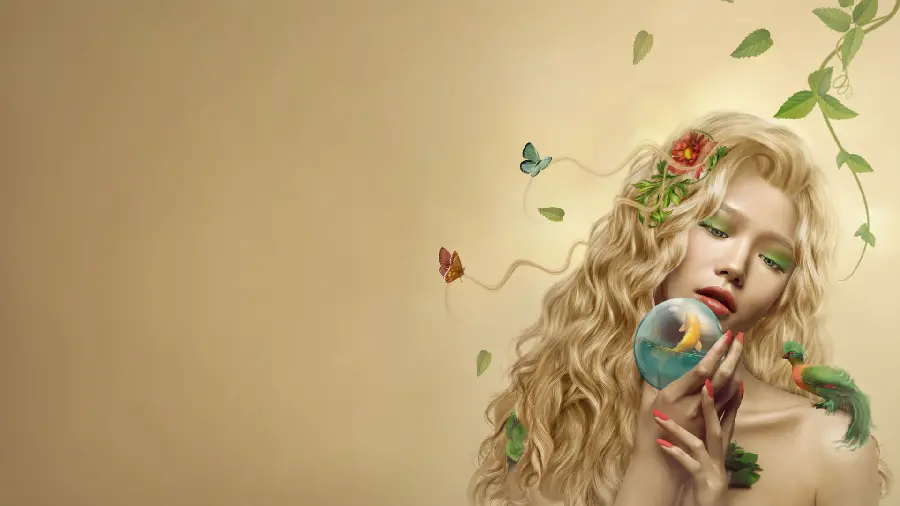 Download girls' wallpaper with a beautiful and elegant design for poster printing 