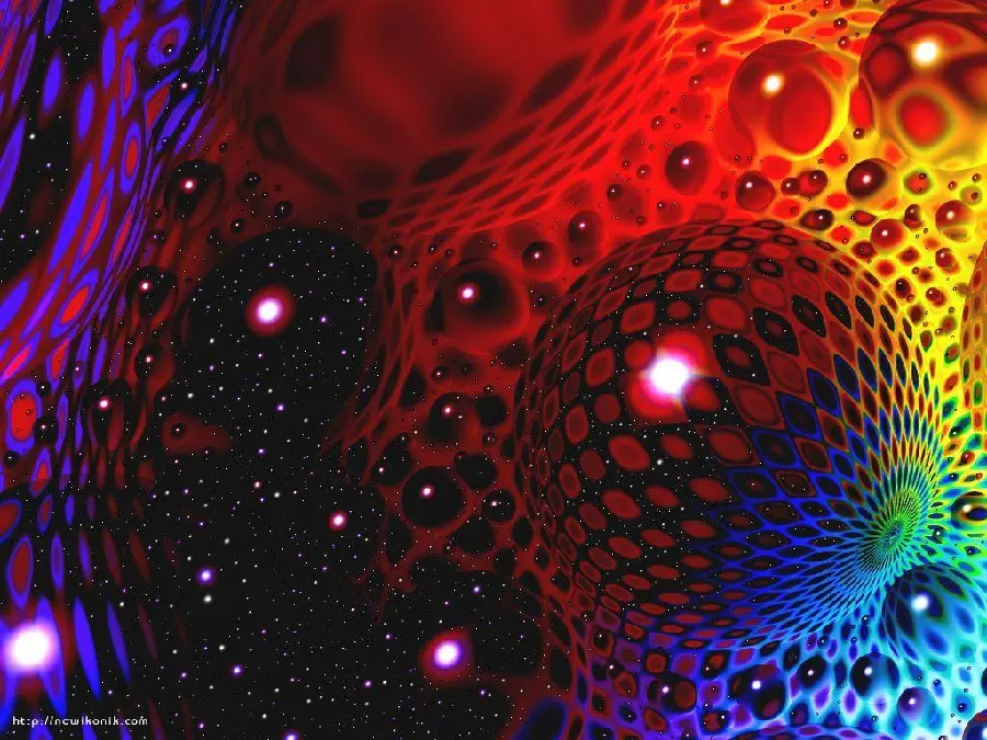 Beautiful abstract colored balls background photo for video making