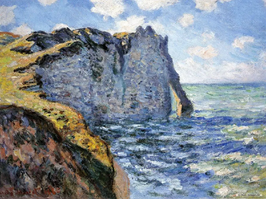 Claude Monet's The First Rock, Etretat 1885