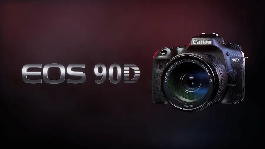 Canon EOS 90D camera background The most successful models in continuous shooting