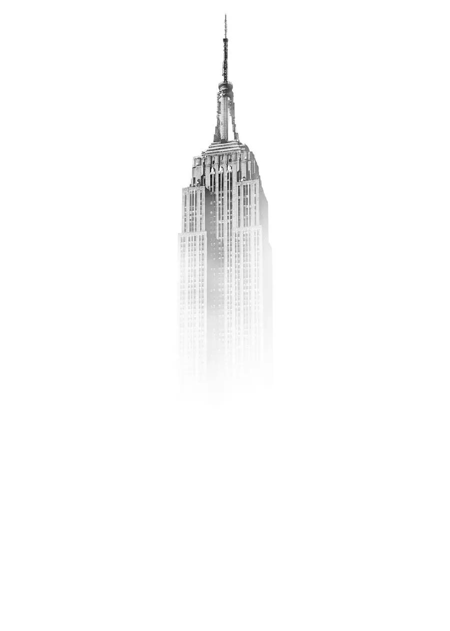 Download Minimalist Building Photo on White and Blurred Background