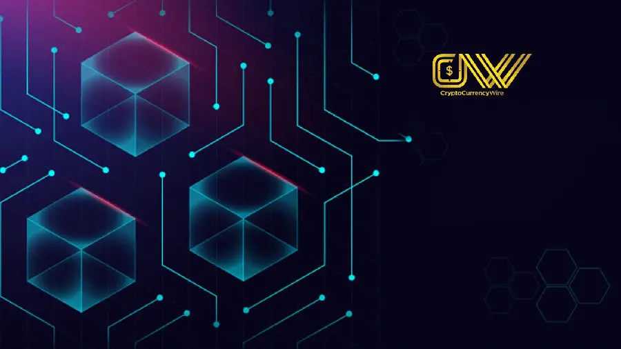 Special and beautiful graphic image of the Blockchain design for the profile