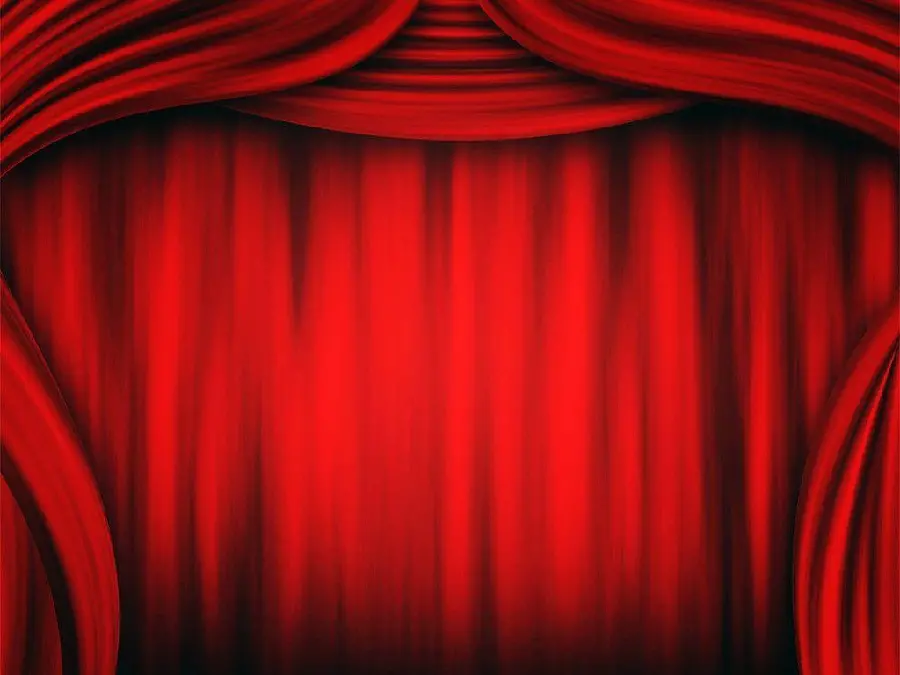 Vector and Background of the Stage and Stage of the Theater for Live Performances