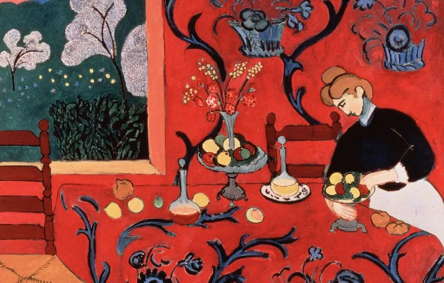 The Dessert Harmony in Red by Henri Matisse