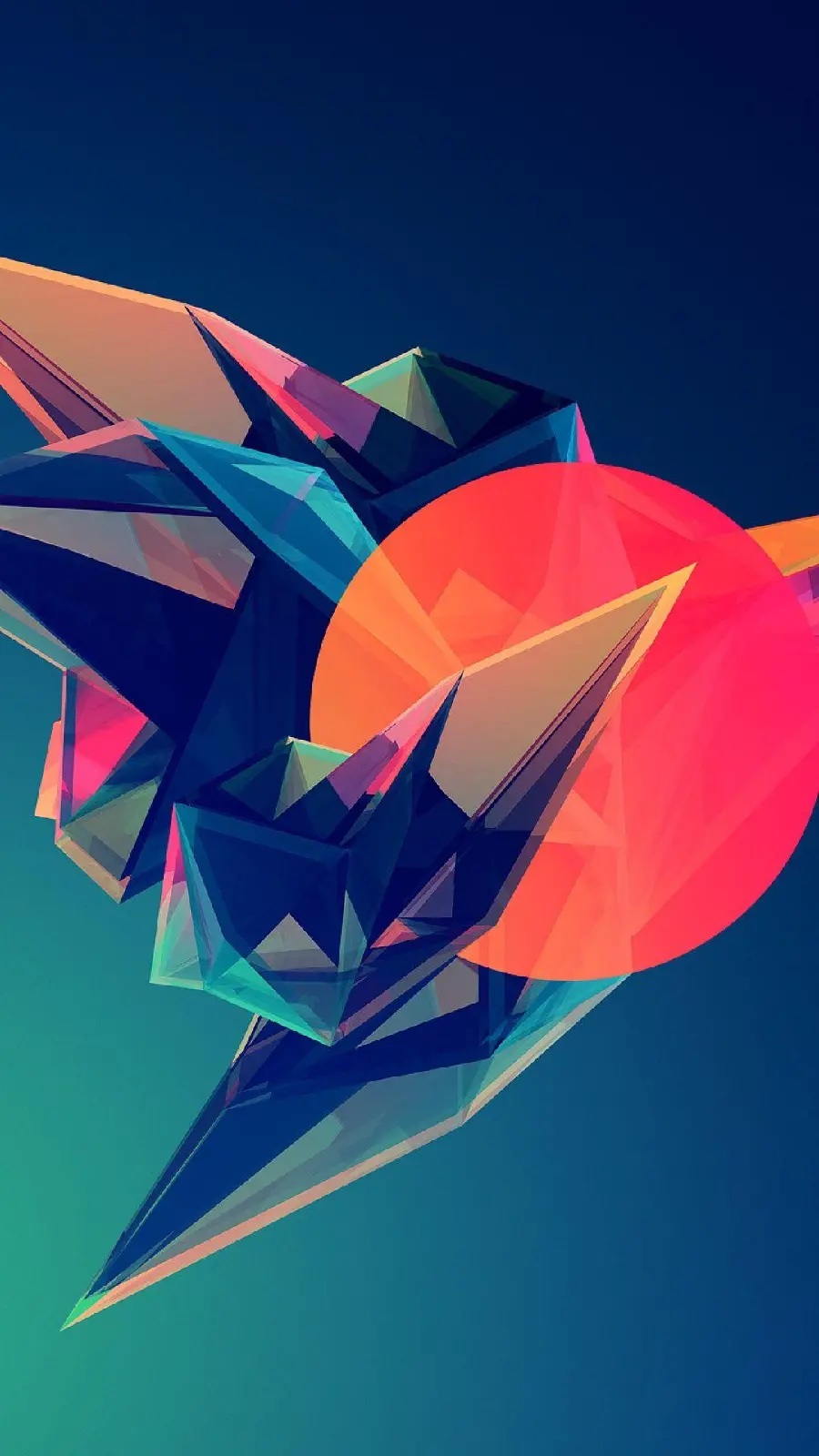 Free 3D Abstract Design Wallpaper with Black Background 