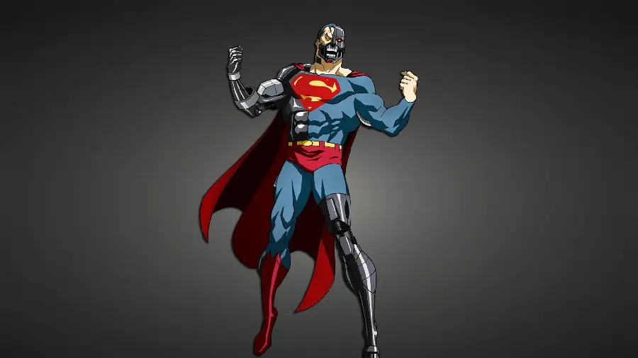 Download the minimalist image of the superhero Superman with high quality 