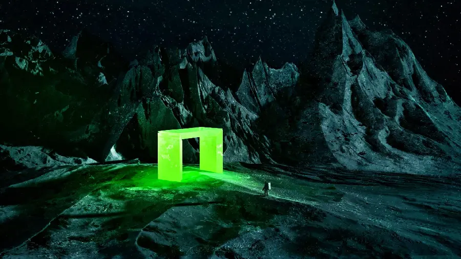 Blockchain Wallpaper Digital 3D Graphics