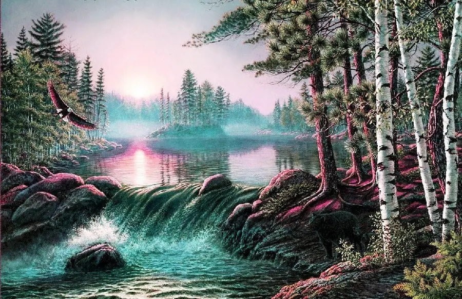 The most stylish nature painting for decorative wall poster printing