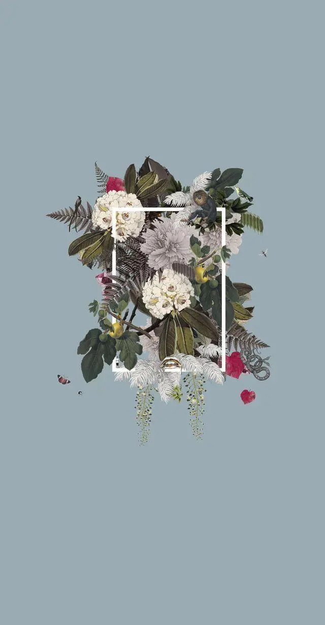 Download a stylish and beautiful flower collage photo for your profile and background