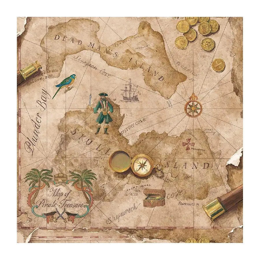 Photo of a real treasure map found on the island of Oriaphos 