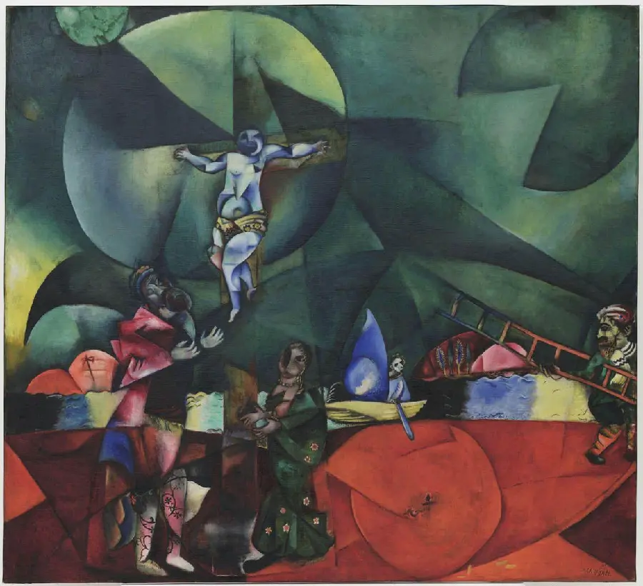 A picture of a painting by Marc Chagall in the style of expressionism 