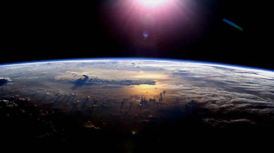 Download beautiful and spectacular photo of the Earth and the Sun with full HD quality 