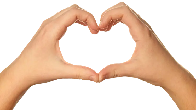 PNG image of hand in high quality NG hand heart design in full HD quality 