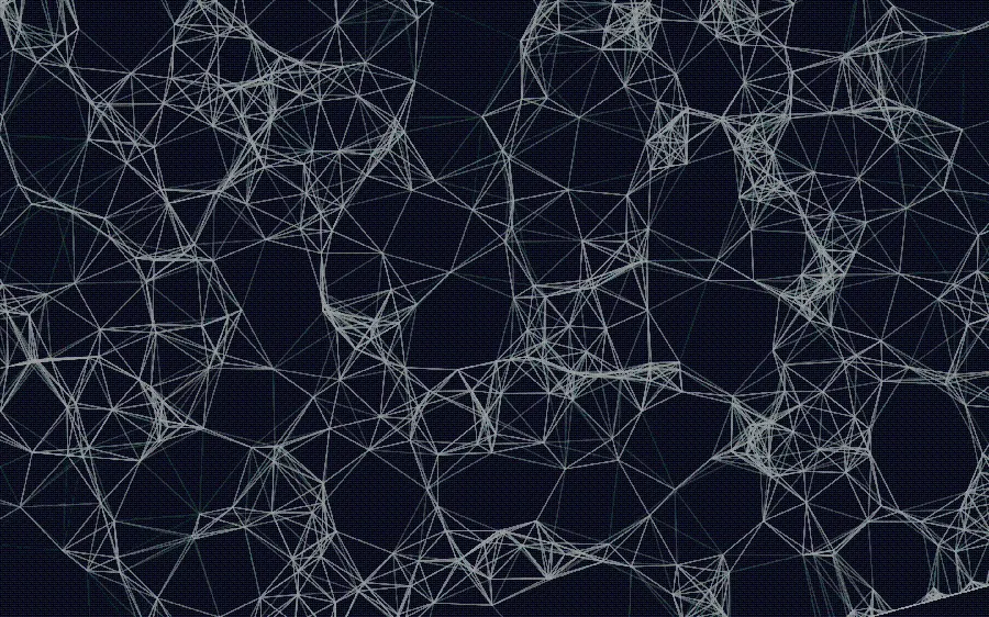 Abstract Blue Wireframe Geometric Photo Wireframe 3D and 3D