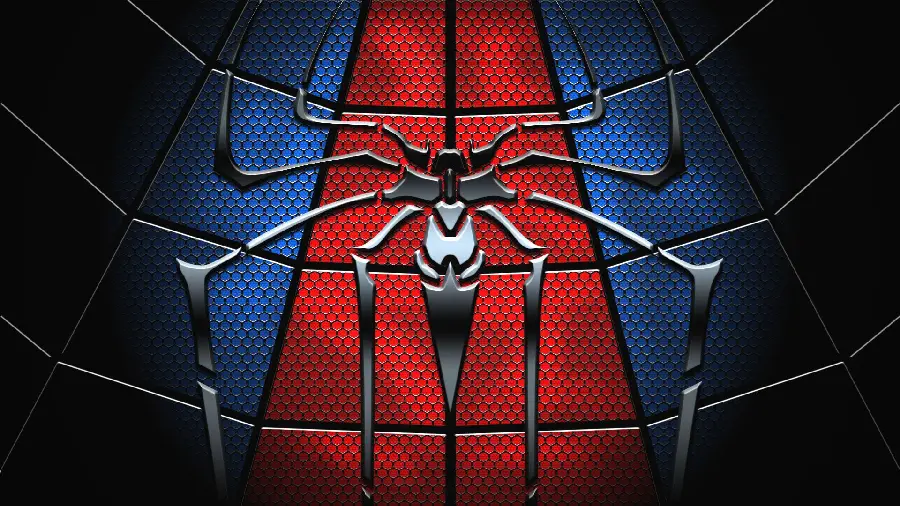 Wallpaper for tablet and laptop with a special and cool Spider-Man logo design