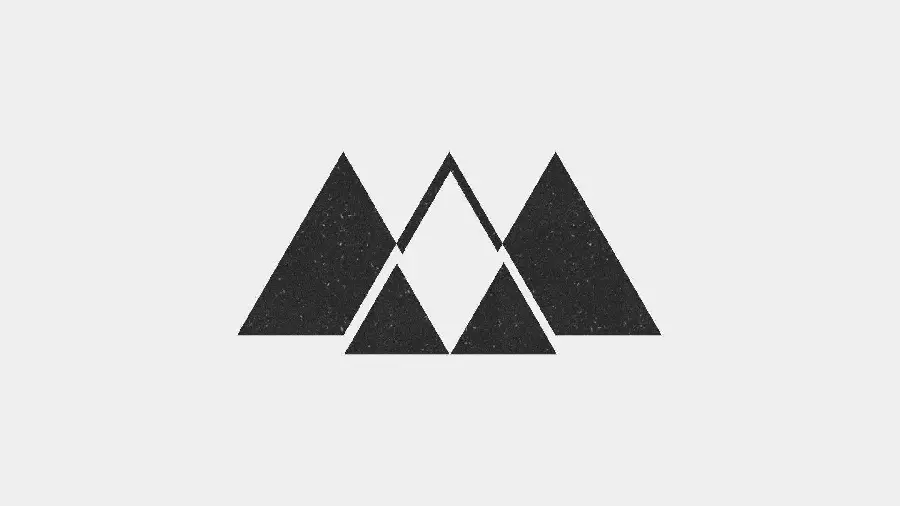 Minimalist style black and white triangles image for highlight story 