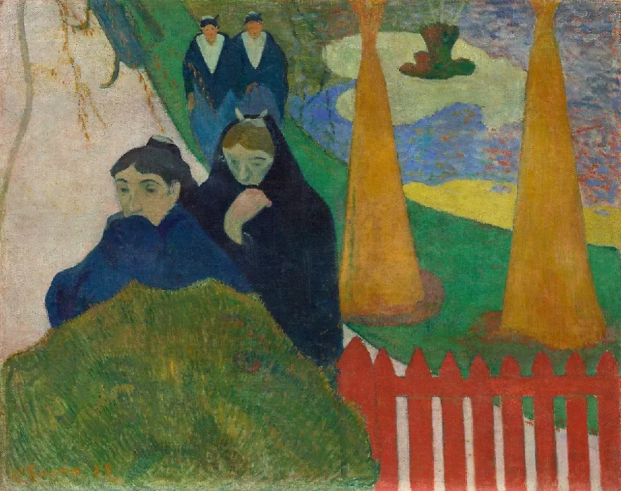 Download conceptual painting by Paul Gauguin, famous French painter and sculptor 